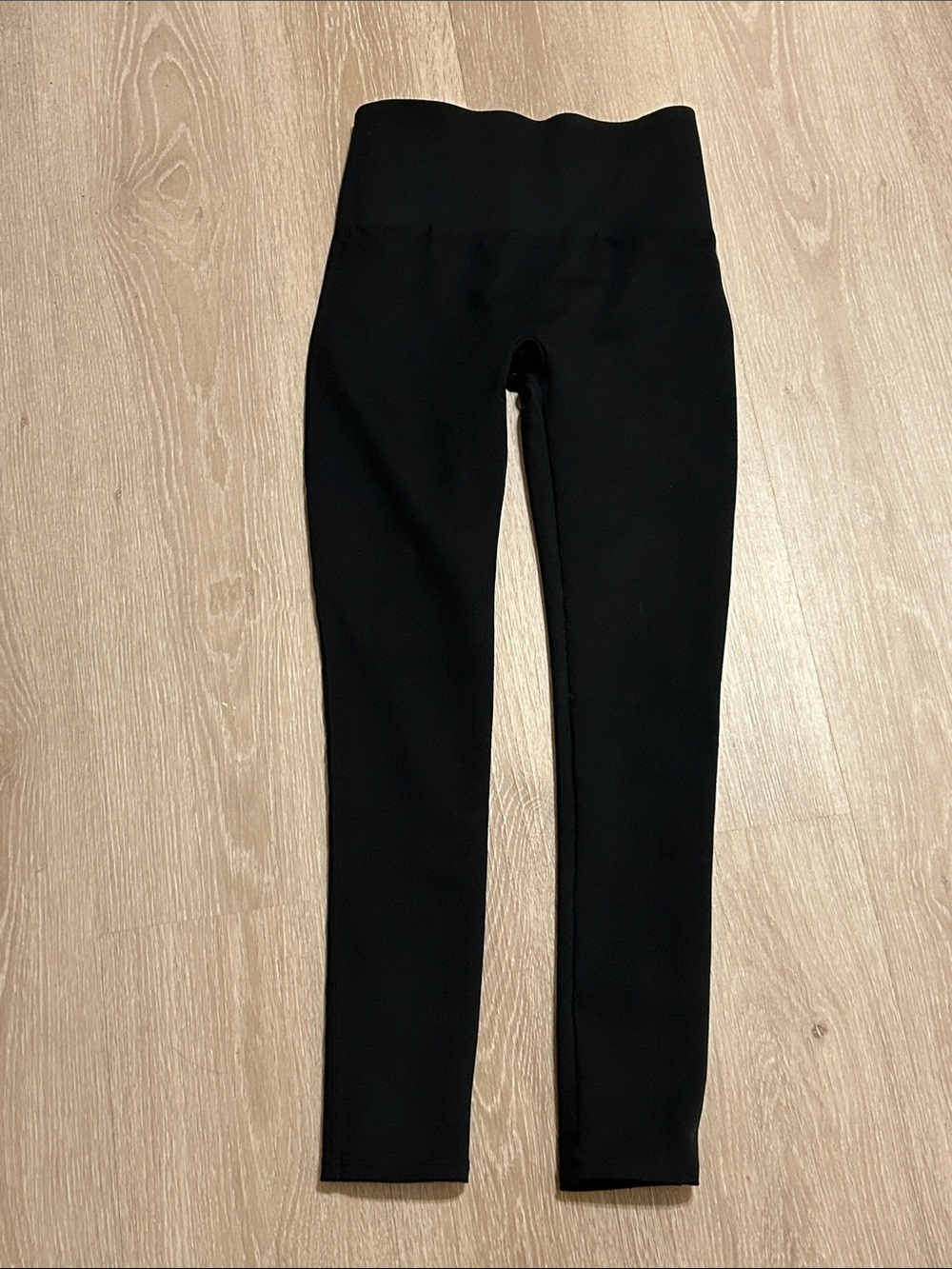 Spanx Black High-Waist Tummy Control Stretch Leggings Sz Small